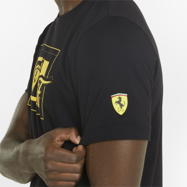 Scuderia Ferrari Race Graphic Tee Men, Puma Black, large-ZAF