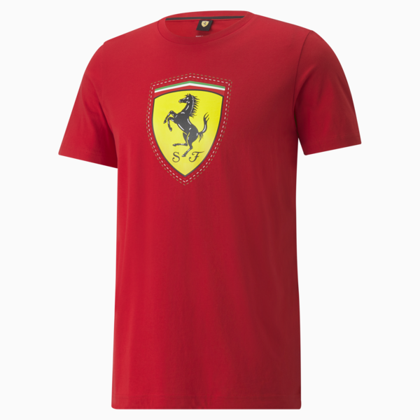 Remera con insignia a color Scuderia Ferrari Race, Rosso Corsa, large-ARG