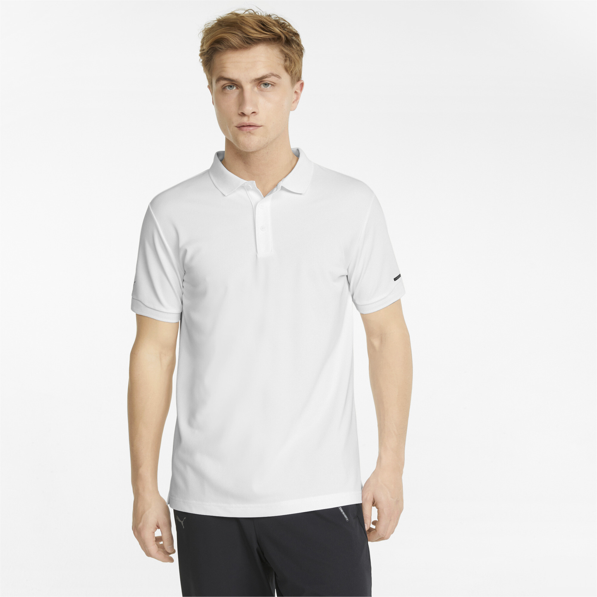 Men's PUMA Porsche Design Polo Shirt In 20 - White, Size Medium