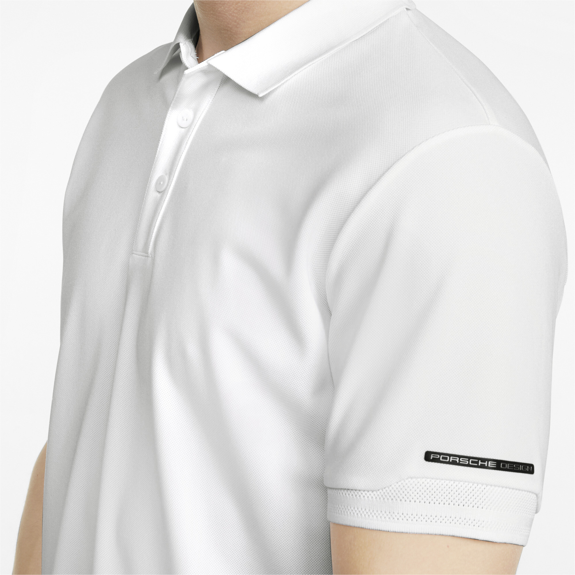 Men's PUMA Porsche Design Polo Shirt In White, Size Large