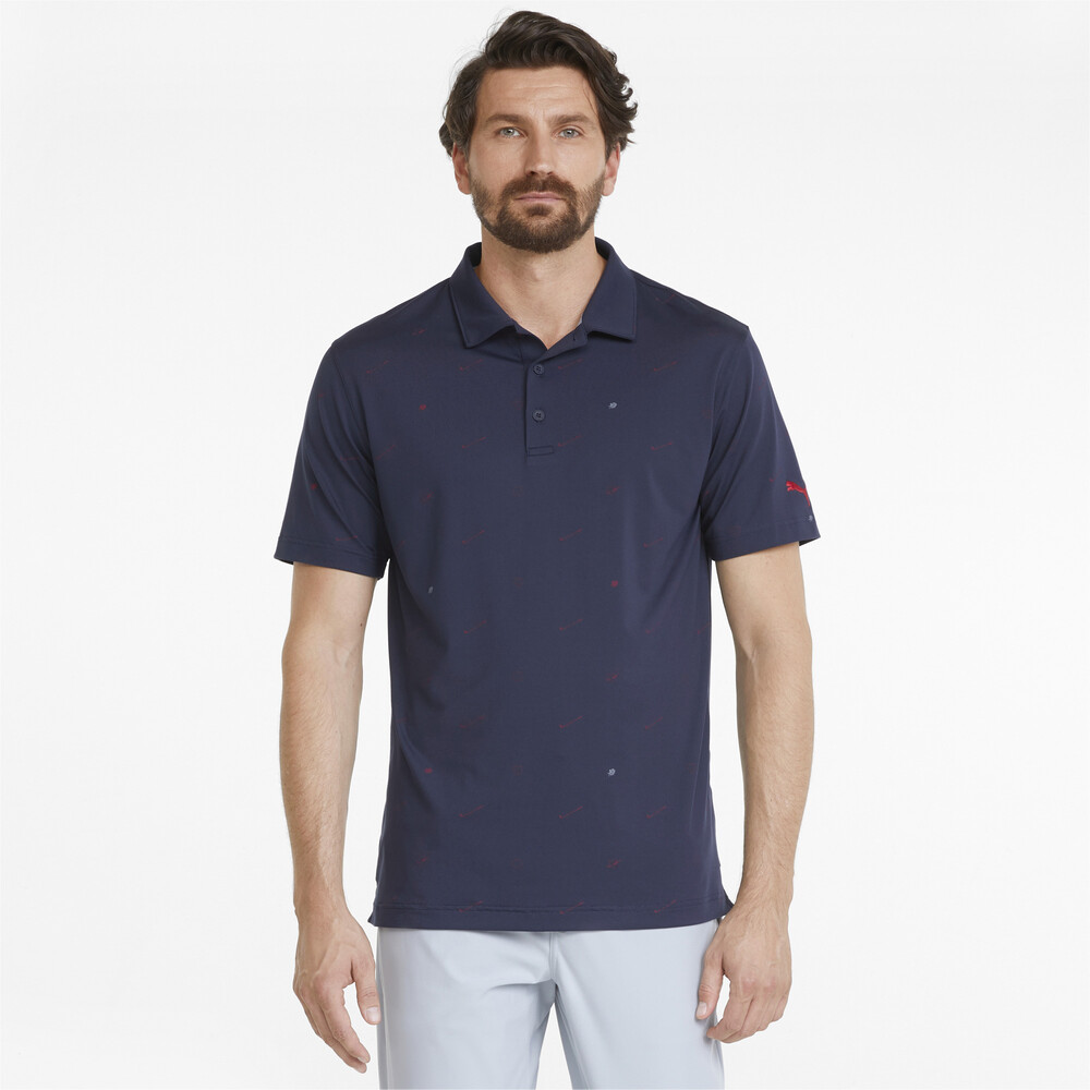 CLOUDSPUN Love Men's Golf Polo Shirt | Blue - PUMA