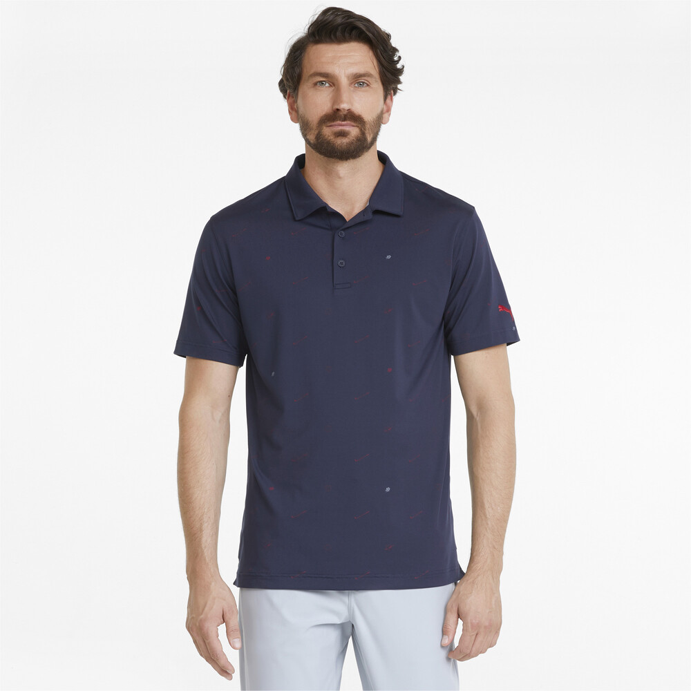 CLOUDSPUN Love Men's Golf Polo Shirt Blue PUMA
