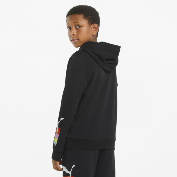 Brand Love Youth Hoodie, Puma Black, large-ZAF