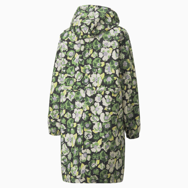 PUMA x LIBERTY Women's Rain Jacket, Puma Black-Flower AOP, large-ZAF
