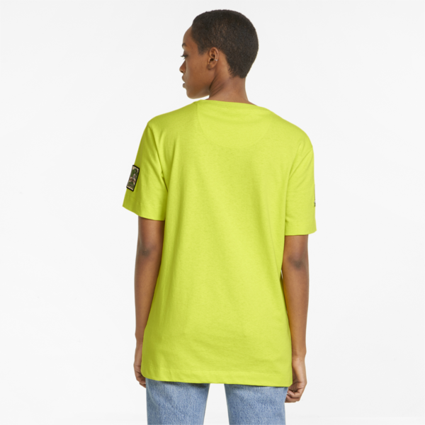 PUMA x LIBERTY Badge Women's Tee, Sulphur Spring, large-ZAF