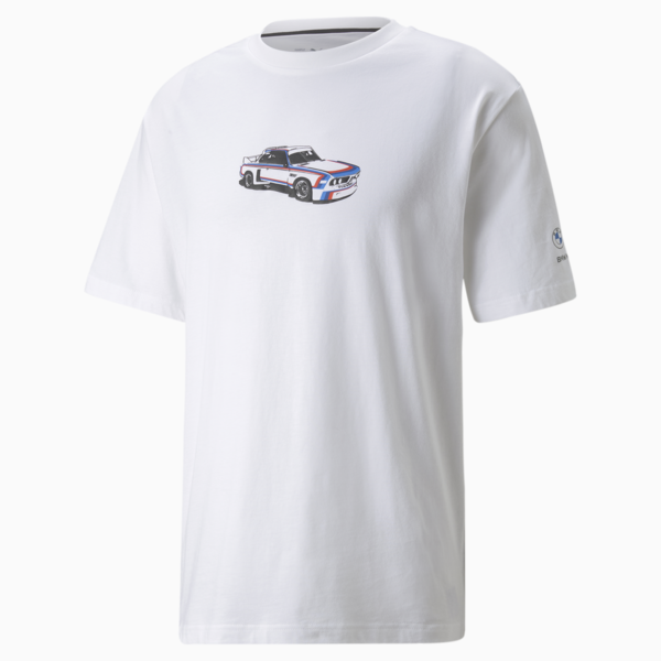 BMW M Motorsport Statement Men's Tee, Puma White, large-ZAF