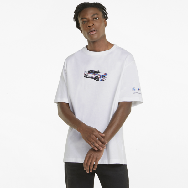 BMW M Motorsport Statement Men's Tee, Puma White, large-ZAF