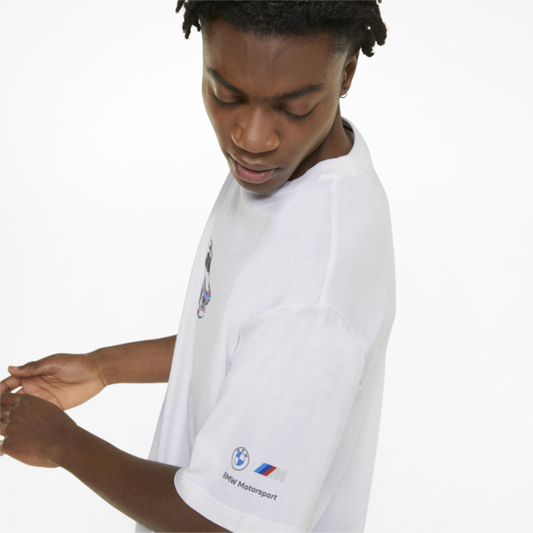 BMW M Motorsport Statement Men's Tee, Puma White, large-ZAF