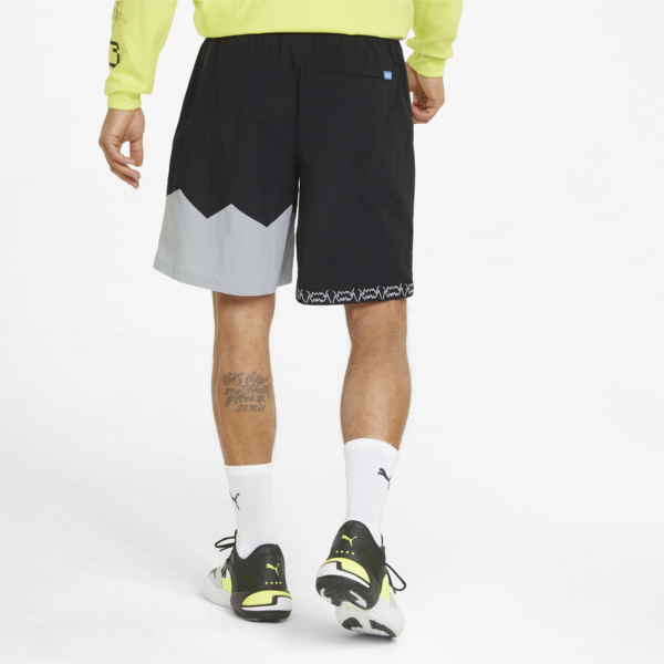 Jaws Woven Men's Basketball Shorts, Puma Black-Harbor Mist, large-ZAF