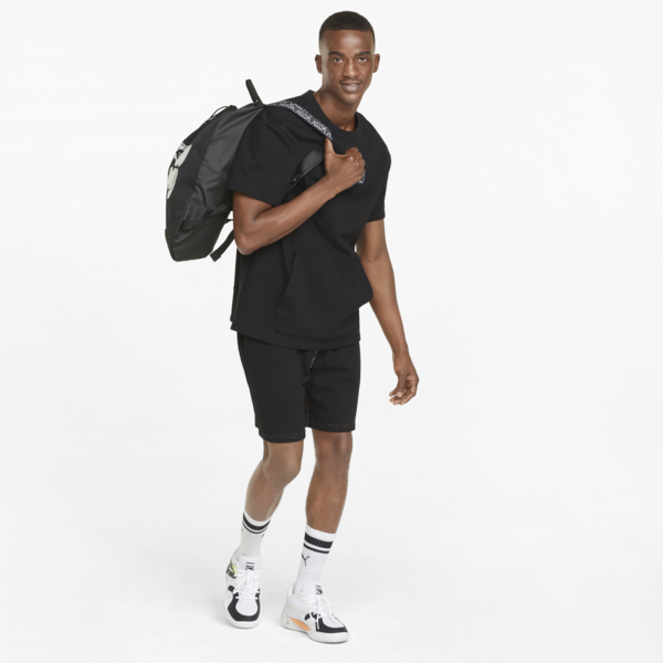 Pivot Cut-Off Men's Basketball Tee, Puma Black, large-ZAF