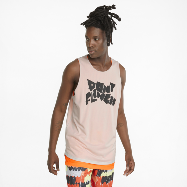 Give and Go Men's Basketball Tank Top, Nimbus Cloud-Neon Citrus, large-ZAF