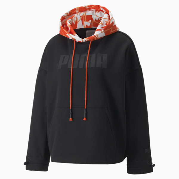 Bucket Women's Basketball Hoodie, Puma Black, large-ZAF