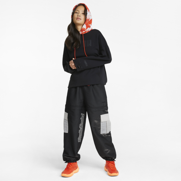 Bucket Women's Basketball Hoodie, Puma Black, large-ZAF