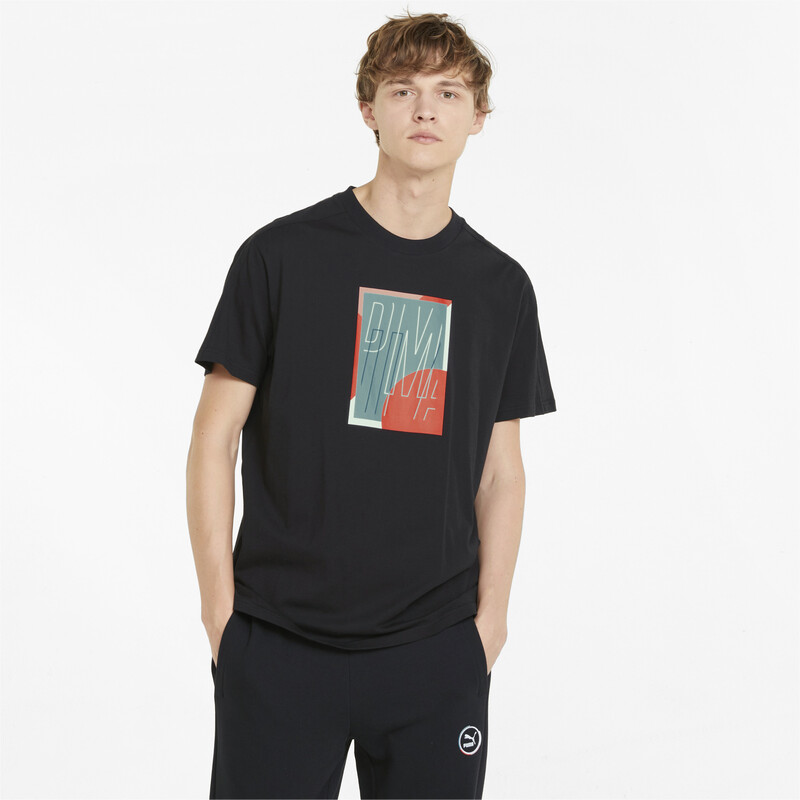 Men's PUMA T7 GO FOR Graphic Unisex T-shirt, Black