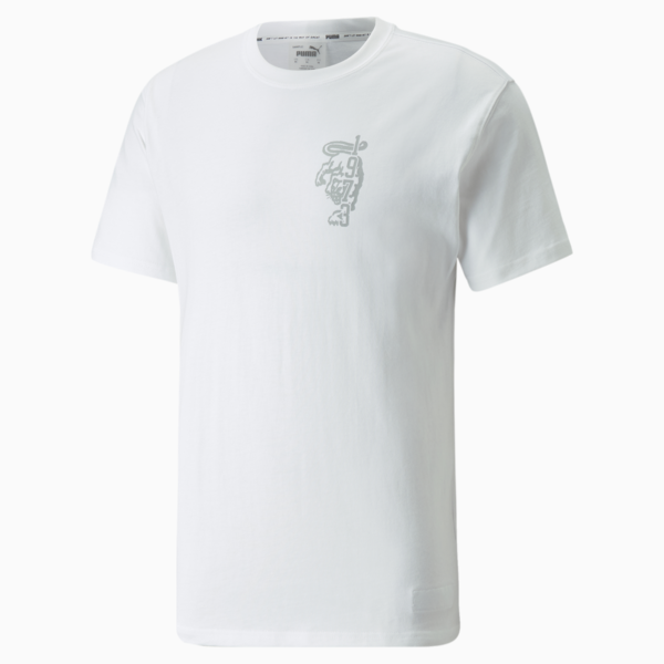 Inbounds Men's Basketball Tee, Puma White, large-ZAF