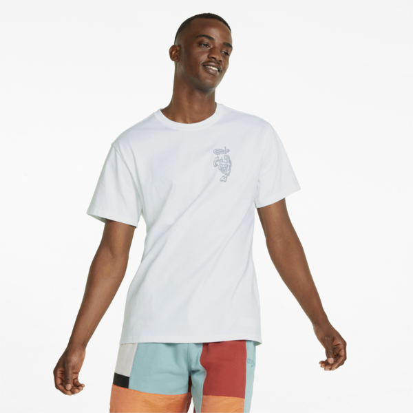 Inbounds Men's Basketball Tee, Puma White, large-ZAF