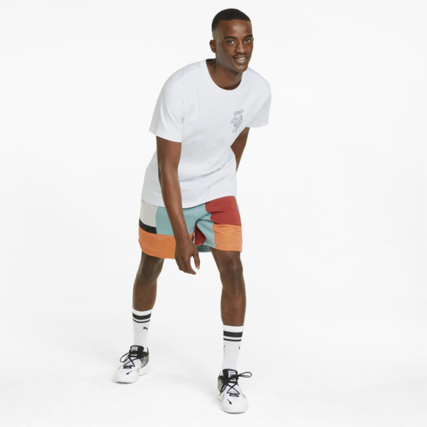Inbounds Men's Basketball Tee, Puma White, large-ZAF