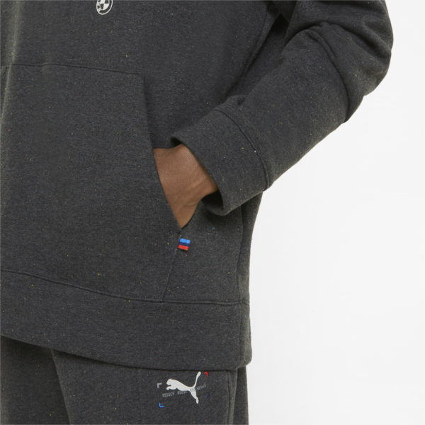 BMW M Motorsport RE:Collection Men's Hoodie, Dark Gray Heather-B1NP008, large-ZAF