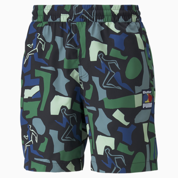PUMA x BUTTER GOODS Printed Men's Shorts, Mineral Blue, large-ZAF