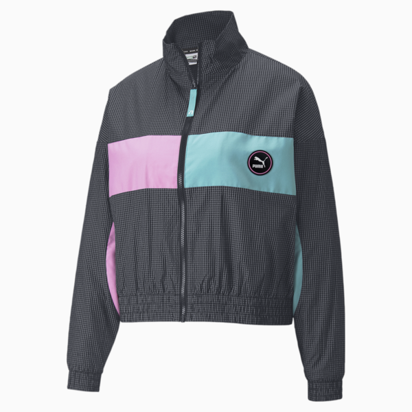 SWxP Woven Women's Track Jacket, Puma Black, large-ZAF