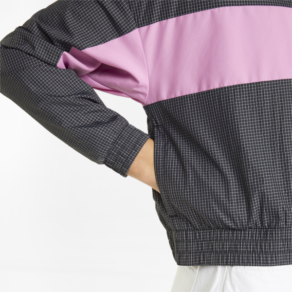 SWxP Woven Women's Track Jacket, Puma Black, large-ZAF