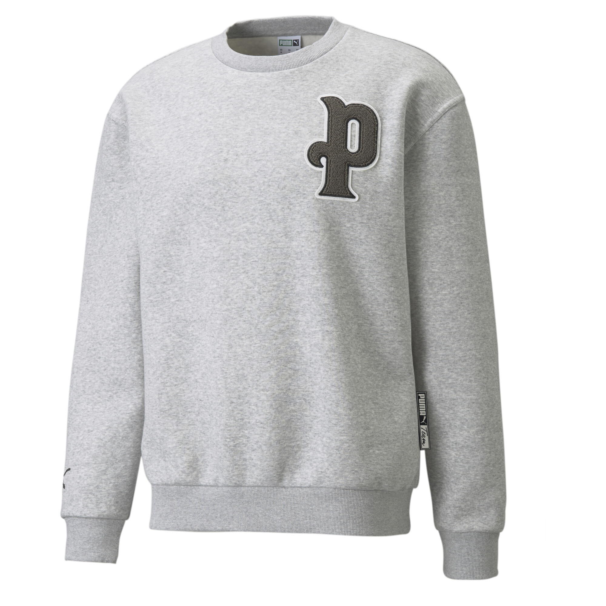 【プーマ公式通販】 プーマ PUMA TEAM クルー スウェット Light Gray Heather ｜PUMA.com