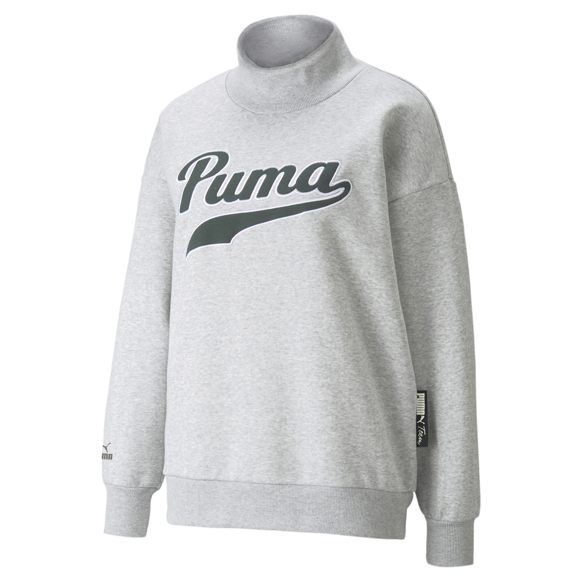 【プーマ公式通販】 プーマ PUMA TEAM タートルネック クルー スウェット ウィメンズ ウィメンズ Light Gray Heather ｜PUMA.com