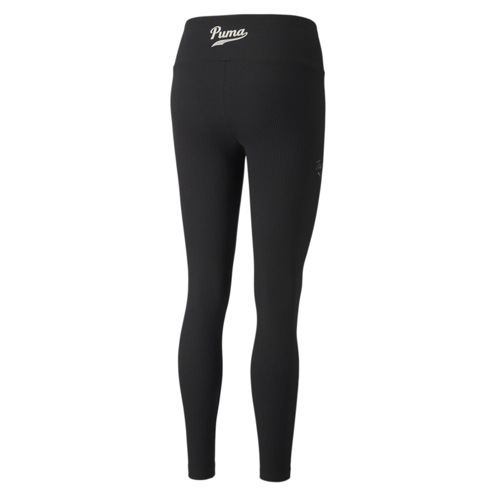 Team Ribbed Women's Leggings Black PUMA