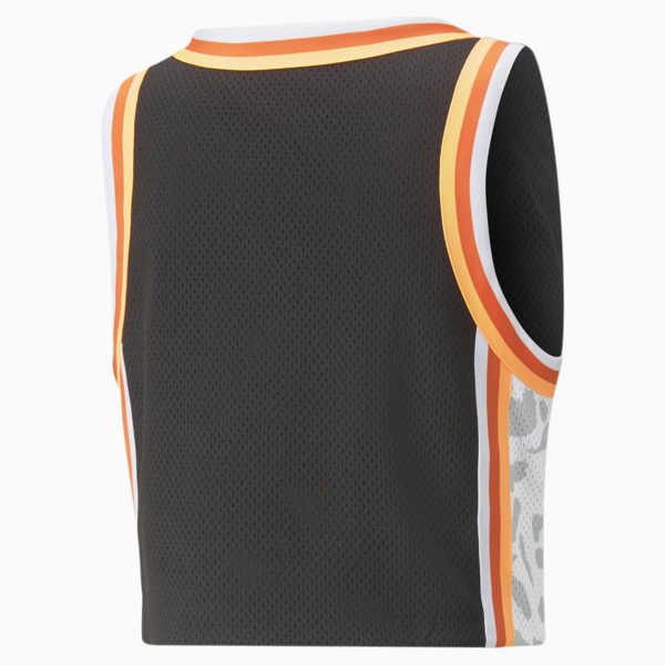 Ballin' Printed Cropped Women's Basketball Jersey, Puma Black, large-ZAF