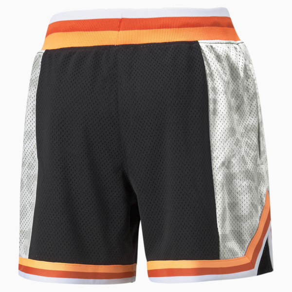 Swish Maker Printed Women's Basketball Shorts, Puma Black, large-ZAF