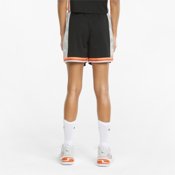 Swish Maker Printed Women's Basketball Shorts, Puma Black, large-ZAF