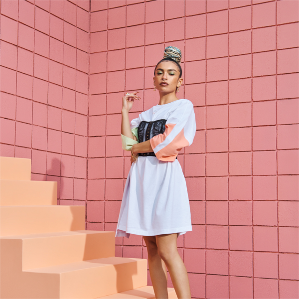 MIS Tee Women's Dress, Puma White, large-ZAF