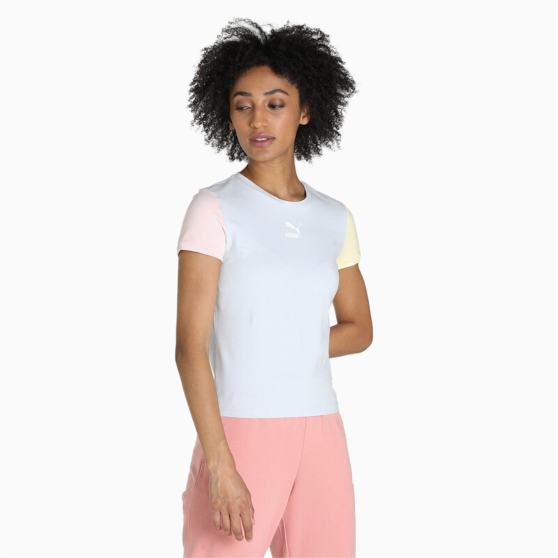 

Women's PUMA Classics Block Fitted T-Shirt, Pink