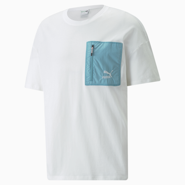 HC Pocket Men's Tee, Puma White, large-ZAF