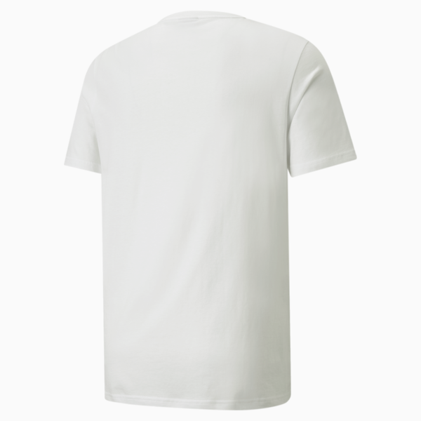 Classics Logo Metallic Men's Tee, Puma White-Gold, large-ZAF