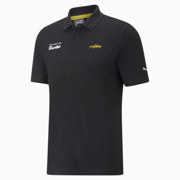 Porsche Legacy Polo Shirt Men, Puma Black, large-ZAF