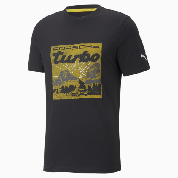 Porsche Legacy Graphic Tee 2 Men, Puma Black, large-ZAF