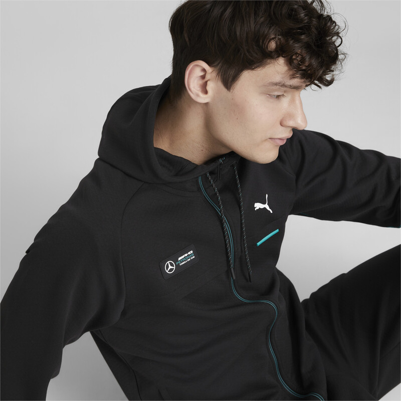 

Men's PUMA Mercedes AMG Petronas F1 Regular Fit Hooded Sweat Jacket, Black