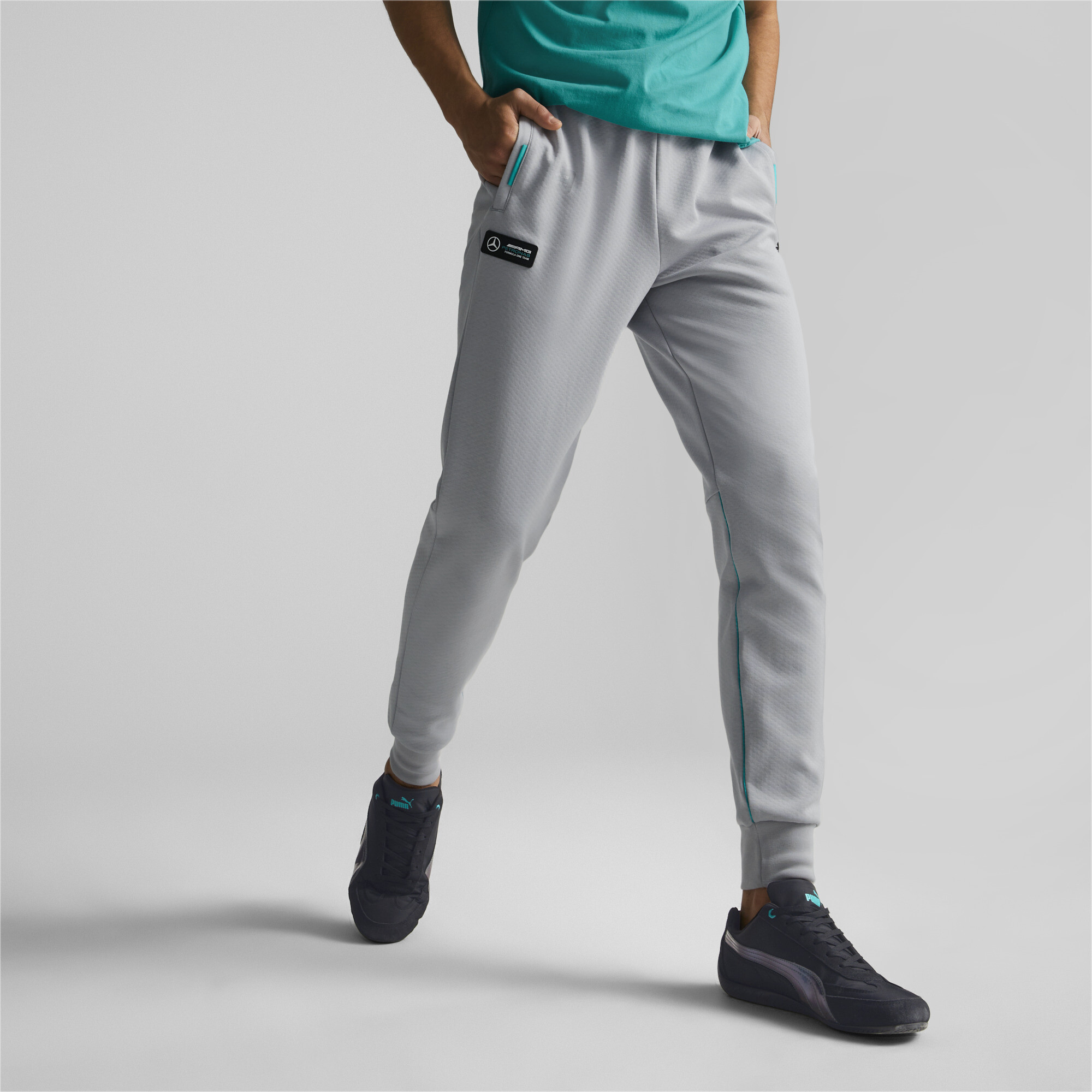 Puma Mercedes-AMG Petronas Motorsport Formel 1 Jogginghose Herren | Mit Plain | Silver | Größe: XXL