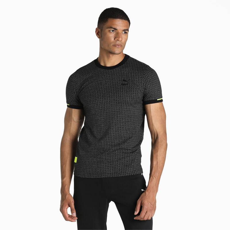 

Men's PUMA One8 Virat Kohli Jaquard Slim Fit T-Shirt, Black