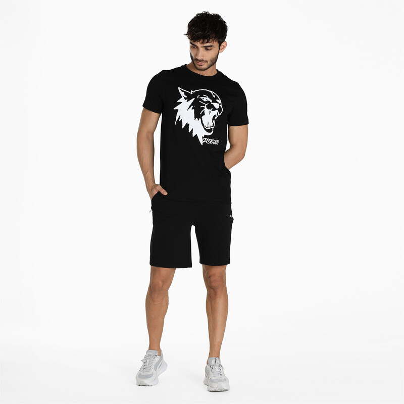 

Men's PUMA Scouted Short Sleeves Slim Fit T-Shirt, Black