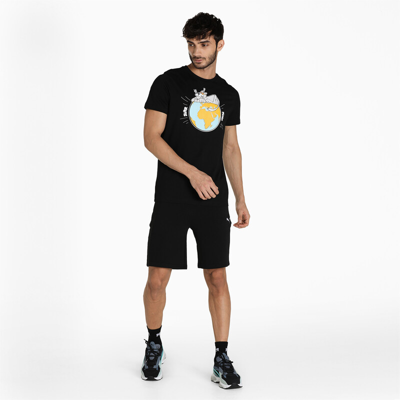

Men's PUMA Graphic Sustainability Slim Fit T-Shirt, Black