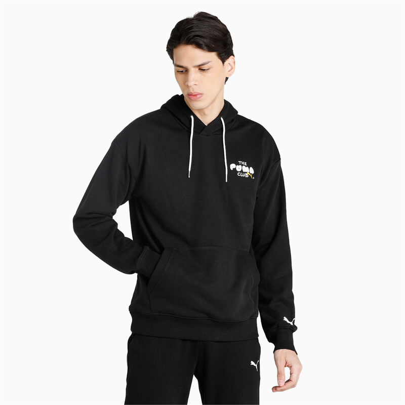 

Men's PUMA CLUB Graphic Relaxed Fit Hoodie, Black