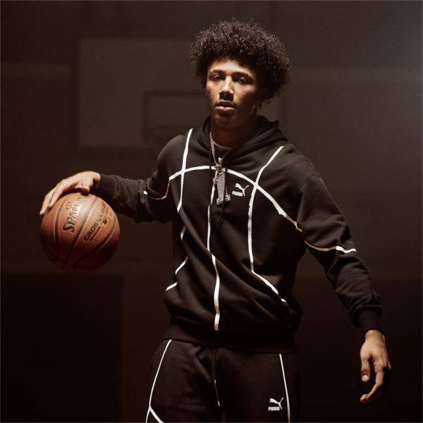 PUMA x Joshua Vides Men's Hoodie, Puma Black, large-ZAF