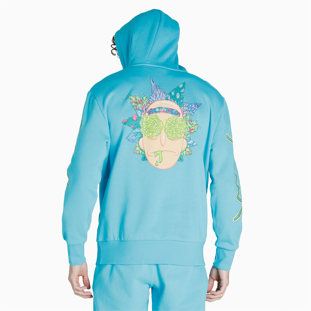 PUMA x RICK AND MORTY Men's Basketball Hoodie | Blue - PUMA