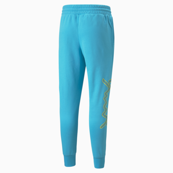 PUMA x RICK AND MORTY Men's Basketball Pants, Scuba Blue, large-ZAF
