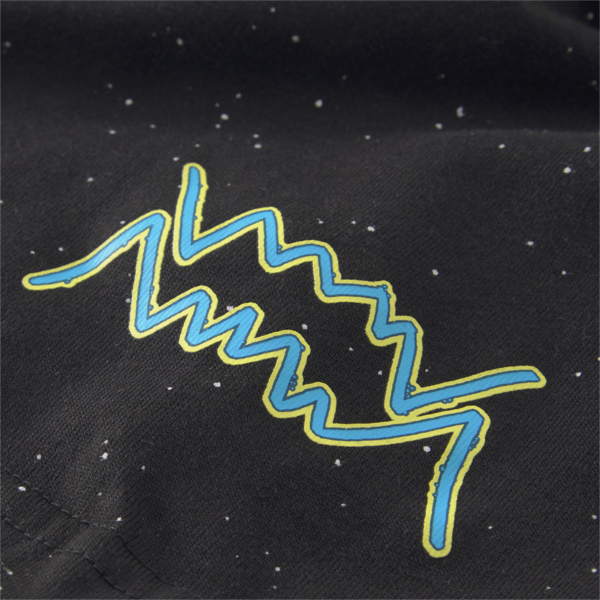 PUMA x RICK AND MORTY Short Sleeve Men's Basketball Tee, Puma Black, large-ZAF