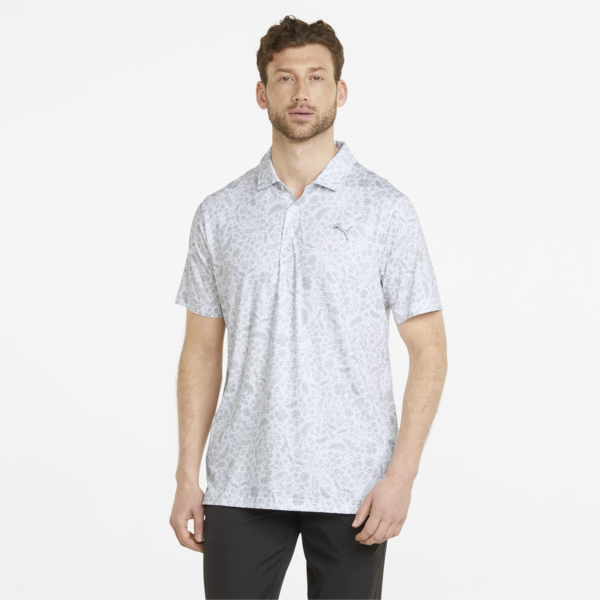 CLOUDSPUN Petal Golf Polo Shirt Men, Bright White-High Rise, large-ZAF
