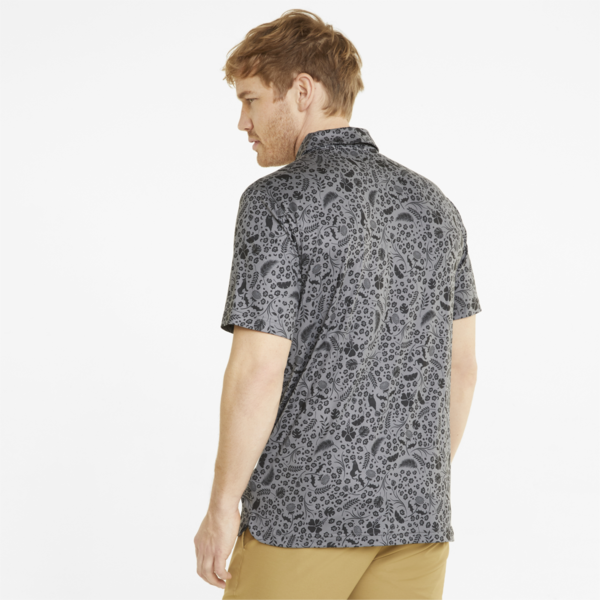 CLOUDSPUN Petal Golf Polo Shirt Men, QUIET SHADE-Puma Black, large-ZAF