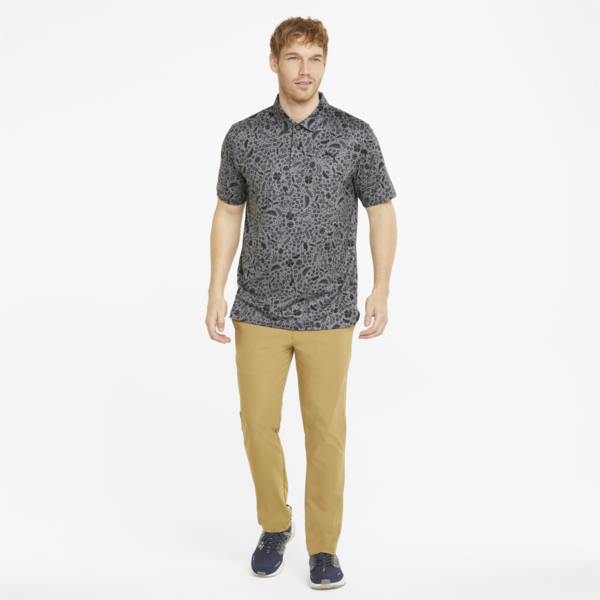 CLOUDSPUN Petal Golf Polo Shirt Men, QUIET SHADE-Puma Black, large-ZAF